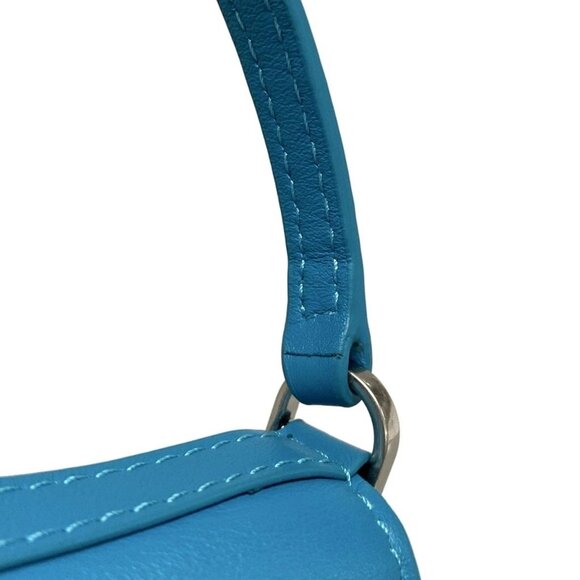Auth BALENCIAGA Rodeo Nano 819429 Blue Leather Handbag - Picture 10 of 16